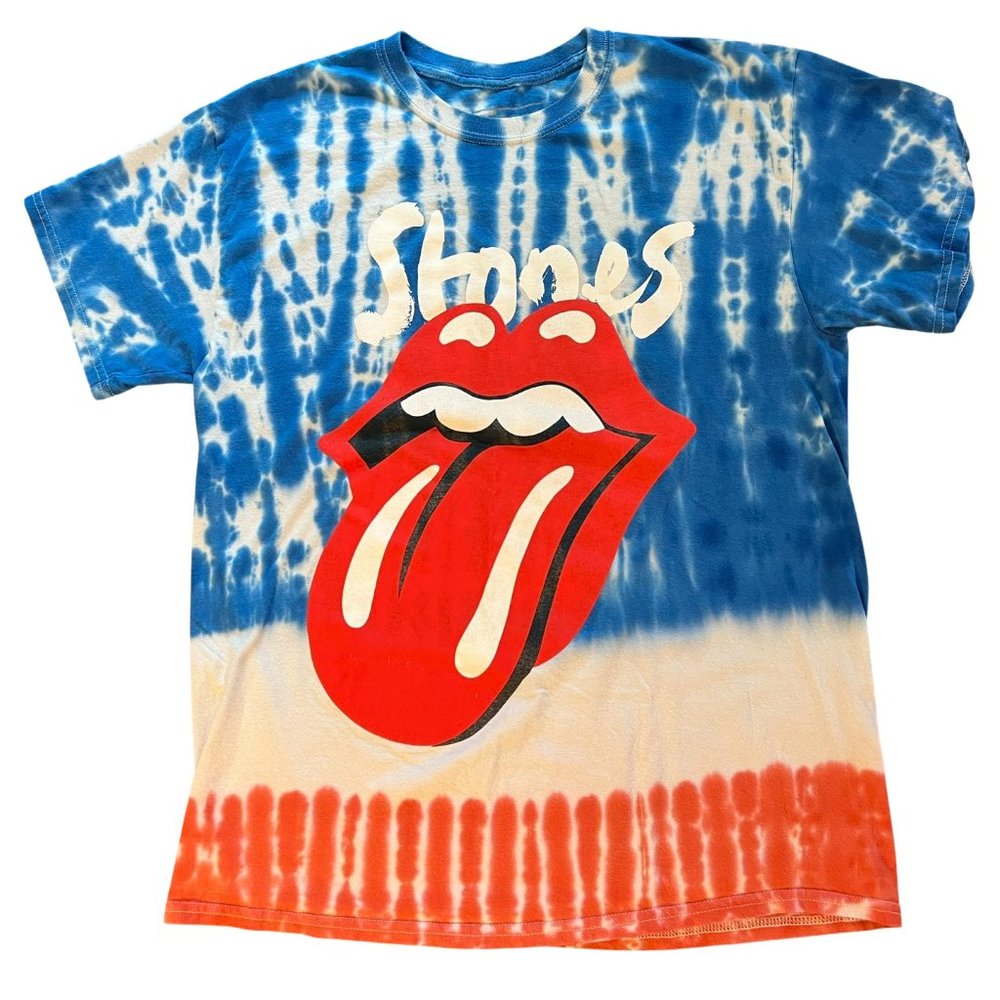 The Rolling Stones No Filter Tour 2019 Tie Dye Concert Tee T Shirt Men's Large